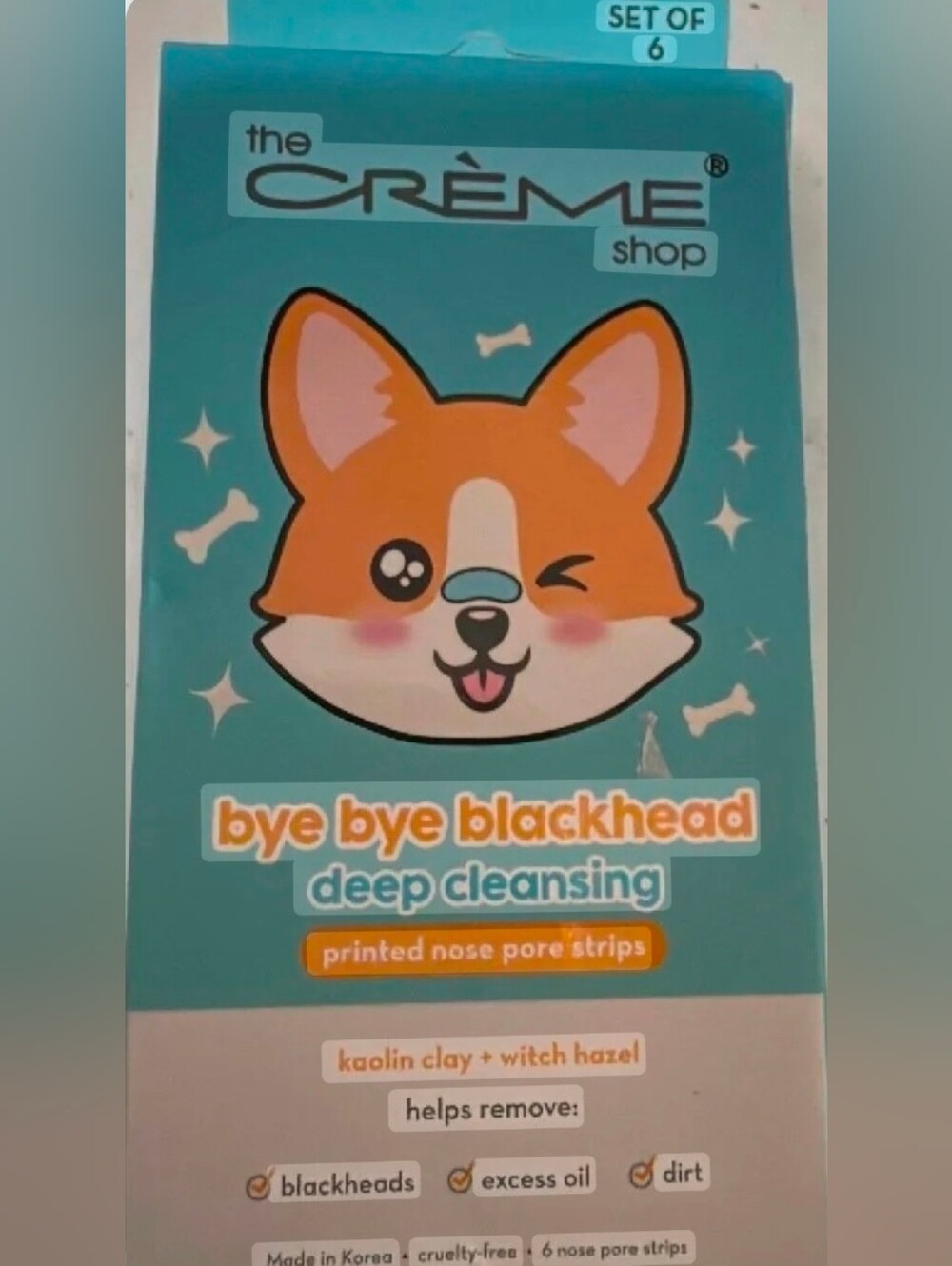 The CREME Shop"bye bye blackhead" DeepCleansing Nose Pore Strips - Teal & Orange
